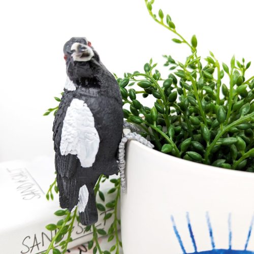 Magpie Bird Pot Hanger