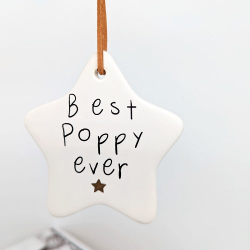 Best Poppy Ceramic Hanging Ornament