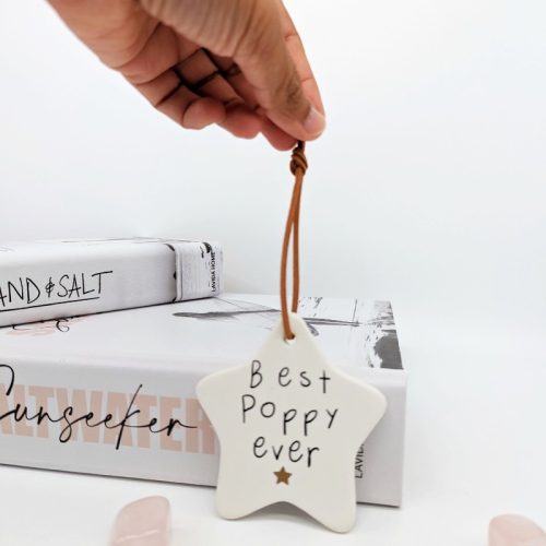 Best Poppy Ceramic Hanging Ornament