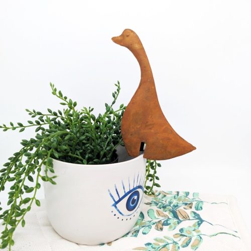 Rusty Duck Pot Hanger Sitter