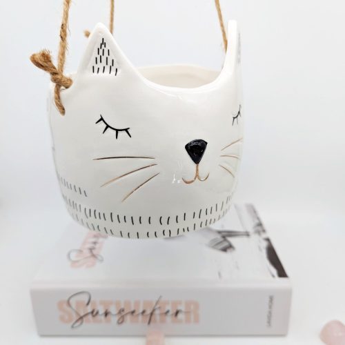 Hanging Cat Planter Pot