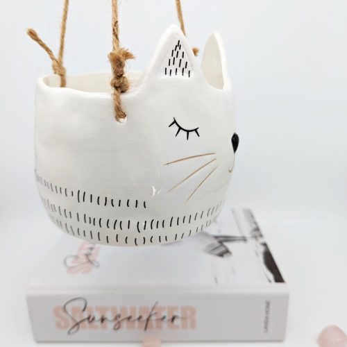 Hanging Cat Planter Pot