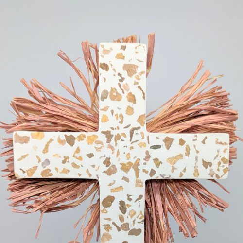 Terrazzo Cross Decor Ornament