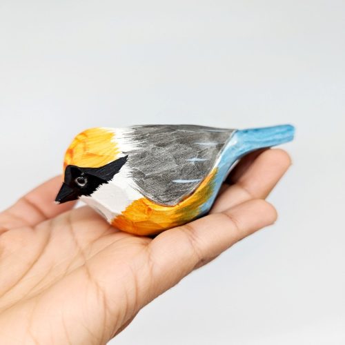 Vibrant Timber Bird Figurine