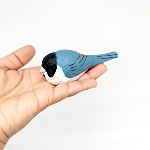 Blue Timber Bird Figurinev