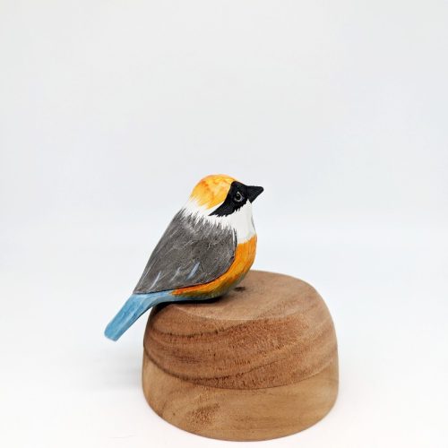 Vibrant Timber Bird Figurine