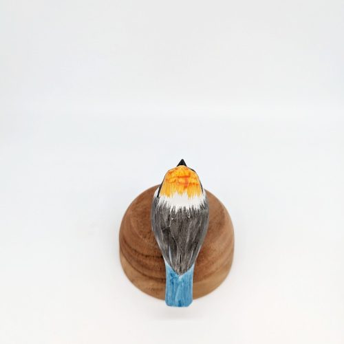 Vibrant Timber Bird Figurine