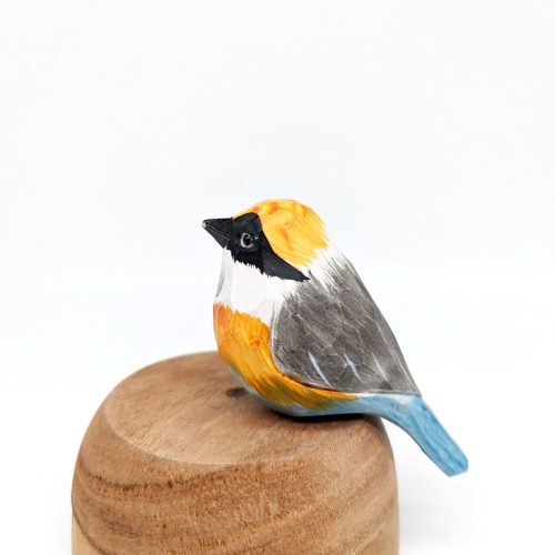 Vibrant Timber Bird Figurine
