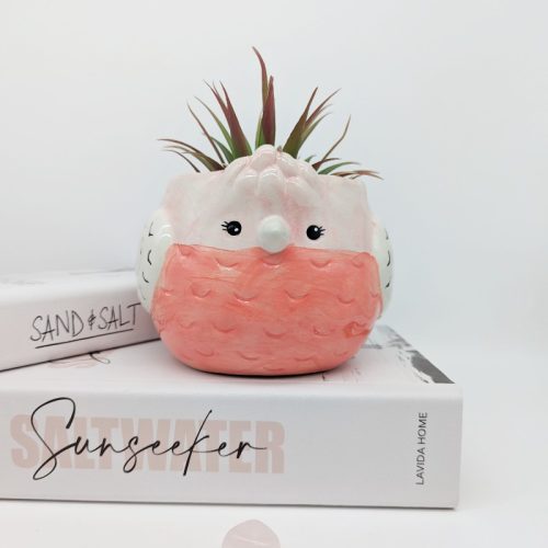 Pink Galah Bird Planter Pot