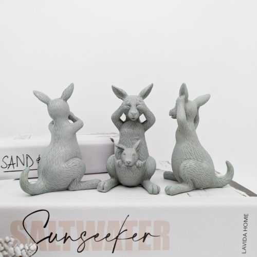 No Evil See Hear Speak Kangaroo - Set of 3