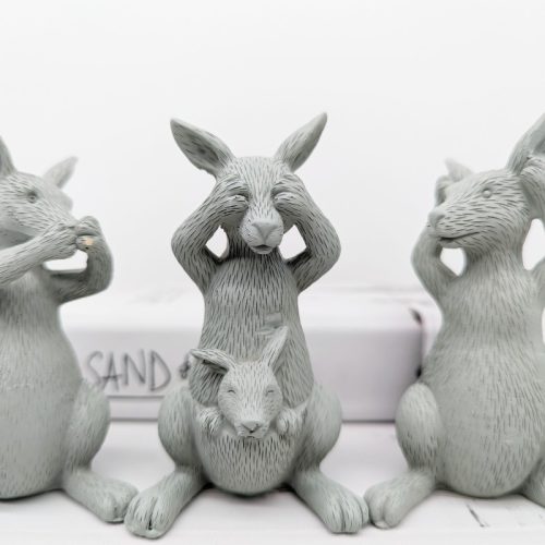 No Evil See Hear Speak Kangaroo - Set of 3