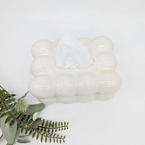 Ceramic Bubble Tissue Box Cover