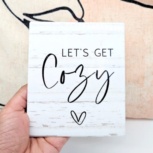 Let's Get Cozy Ceramic Wall Hanging