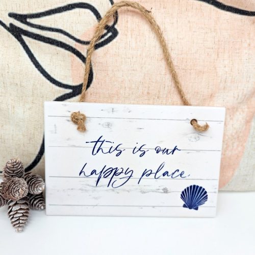 Our Happy Place Ceramic Wall Hanging
