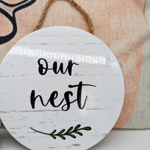 Our Nest Ceramic Wall Hanging