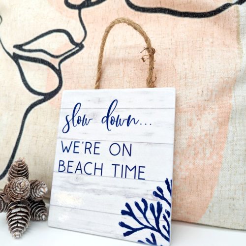 Beach Time Ceramic Wall Hanging