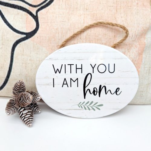 Home With You Ceramic Wall Hanging