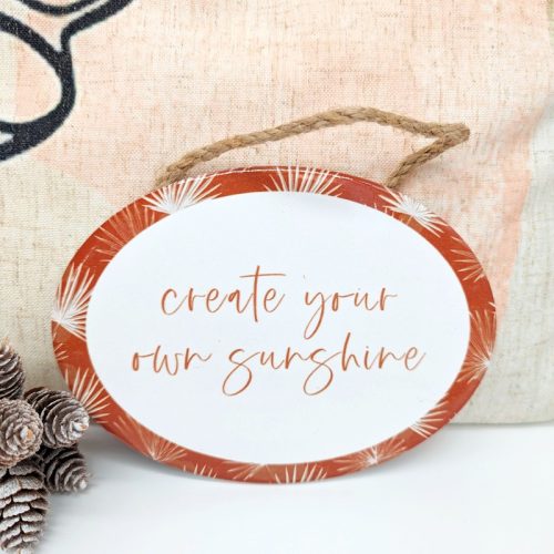 Create Your Sunshine Ceramic Wall Hanging