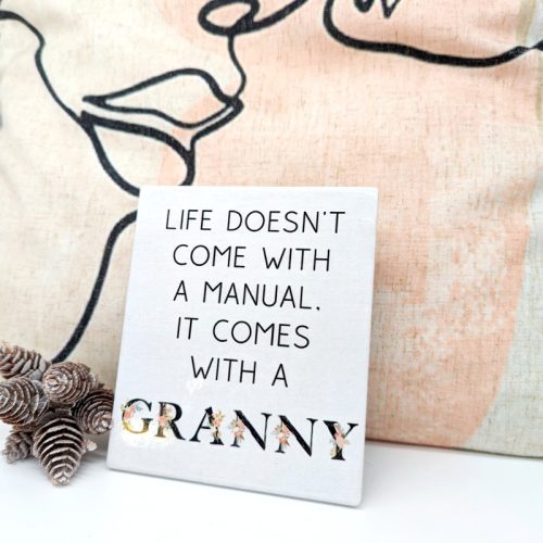 Life With Granny Ceramic Sign