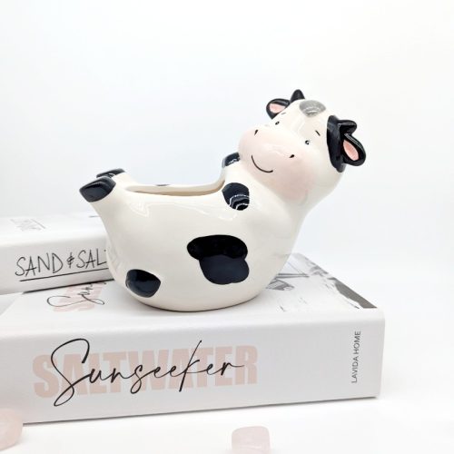 Relaxing Cow Planter Pot