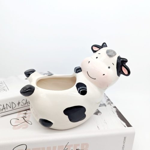 Relaxing Cow Planter Pot