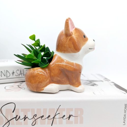 Corgi Dog Planter Pot