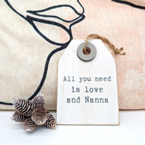 Love and Nana Wall Tag