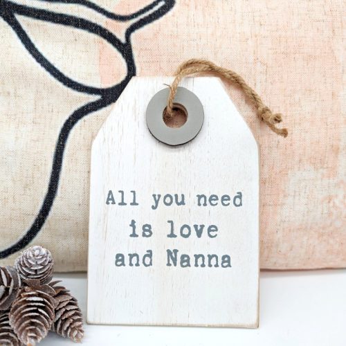 Love and Nana Wall Tag