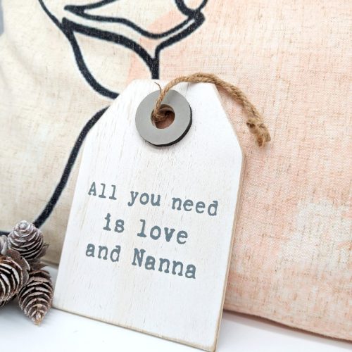 Love and Nana Wall Tag