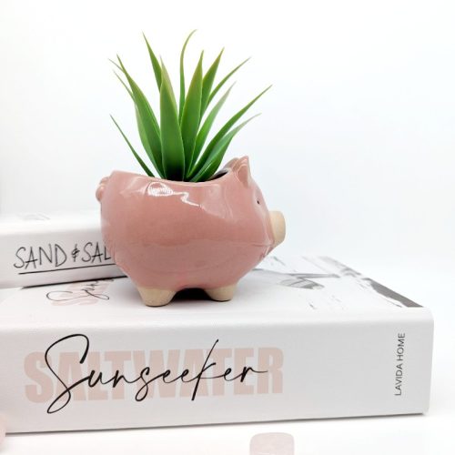 Pink Pig Planter Pot