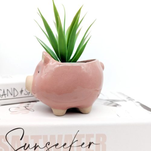 Pink Pig Planter Pot