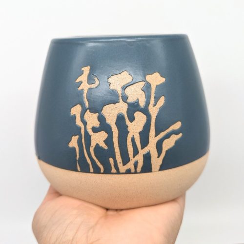 Blue Japanese Planter Pot