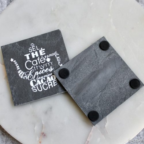 Cafe Style Slate Coaster - Set of 2