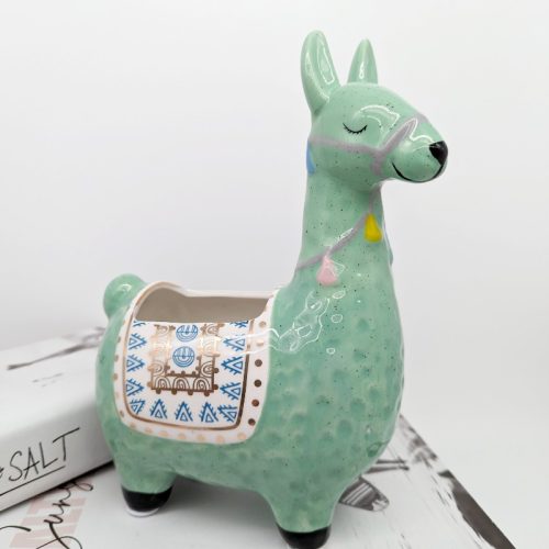 Green Llama Planter Pot