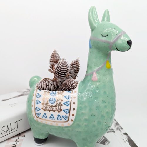 Green Llama Planter Pot