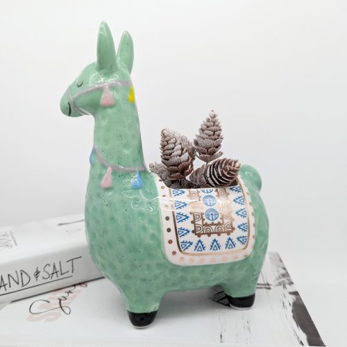 Green Llama Planter Pot