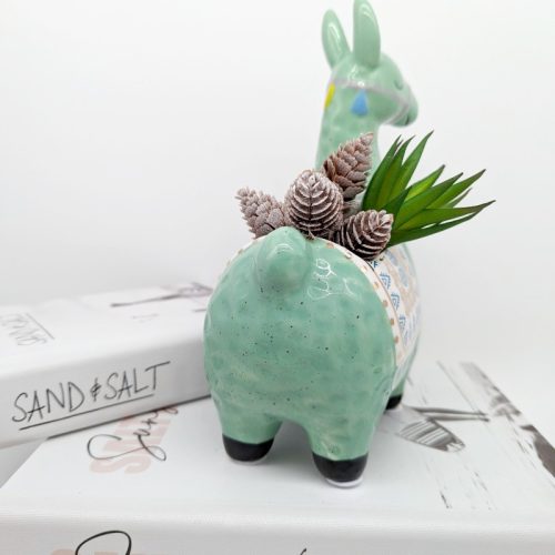 Green Llama Planter Pot