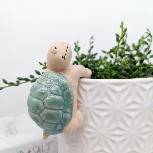 Green Turtle Pot Hanger Sitter - Set of 2