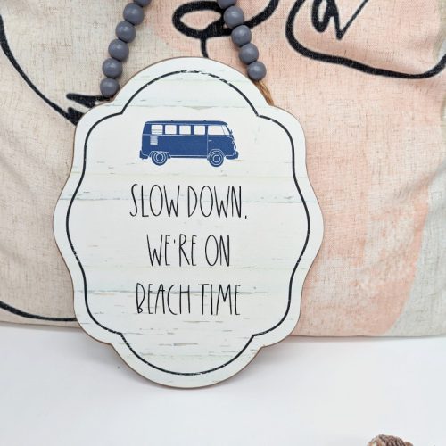 Beach Time Wooden Wall Hanging