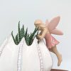 Pink Garden Fairy Pot Hanger Sitter