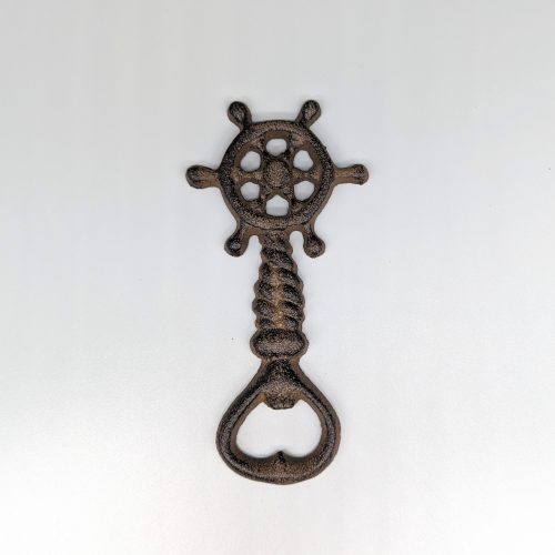 Ship Wheel Cast Iron Bottle Opener