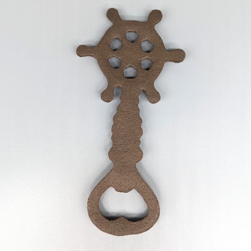 Ship Wheel Cast Iron Bottle Opener