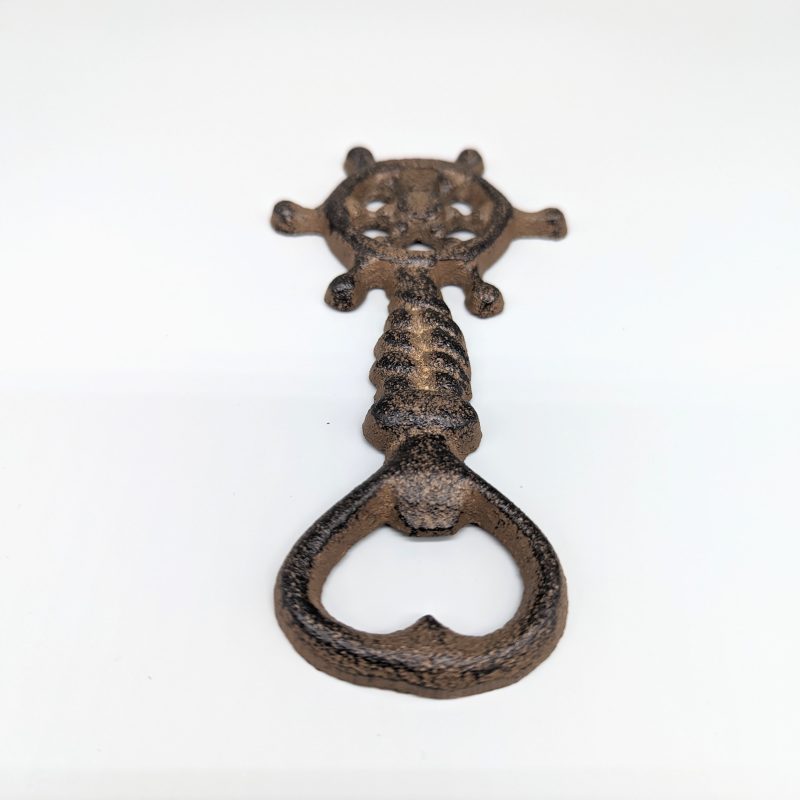 Ship Wheel Cast Iron Bottle Opener