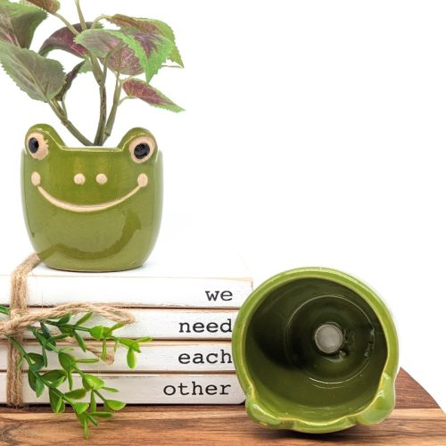 Smiling Frog Planter Pot - Set of 2