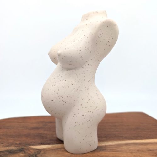 Pregnant Lady Ceramic Vase