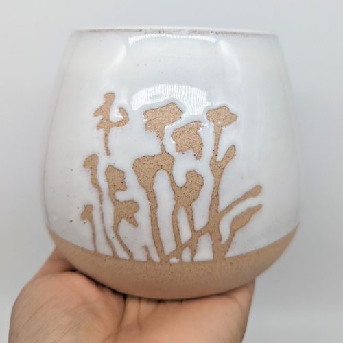 White Japanese Planter Pot