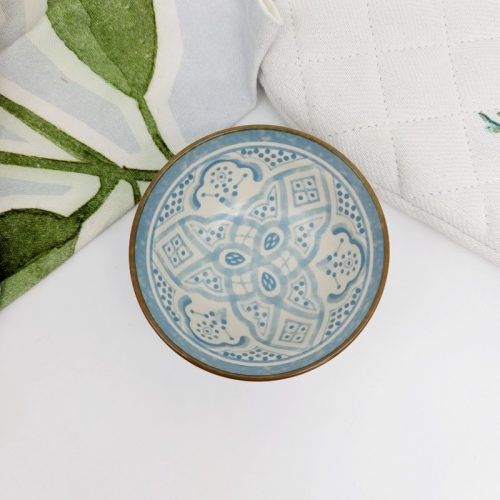 Blue Floral Small Ceramic Bowl