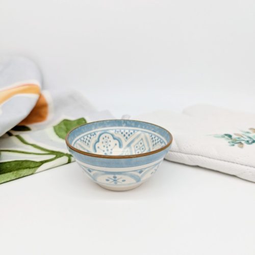 Blue Floral Small Ceramic Bowl