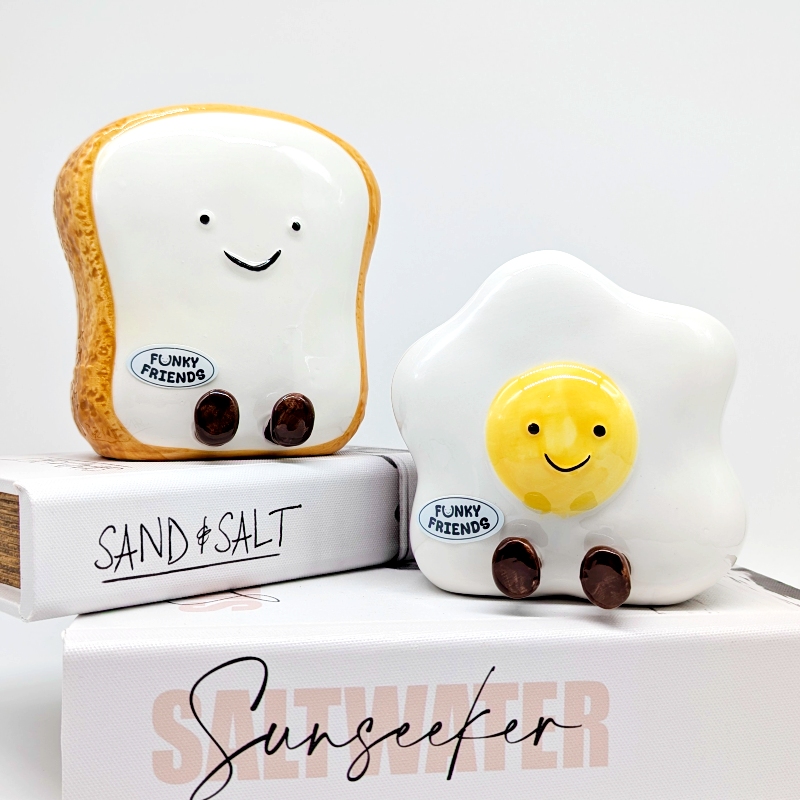 Egg Toast Ceramic Planter Pot