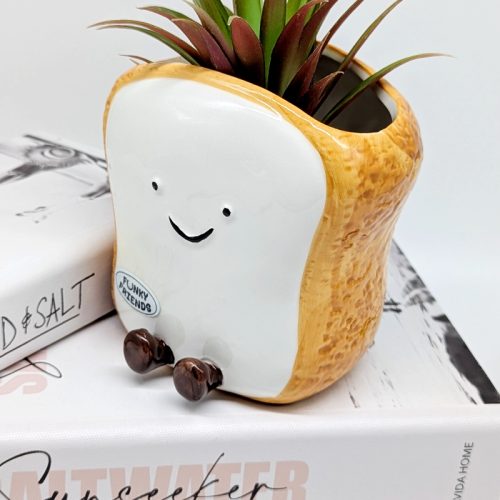 Egg Toast Ceramic Planter Pot